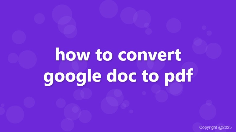 how to convert google doc to pdf