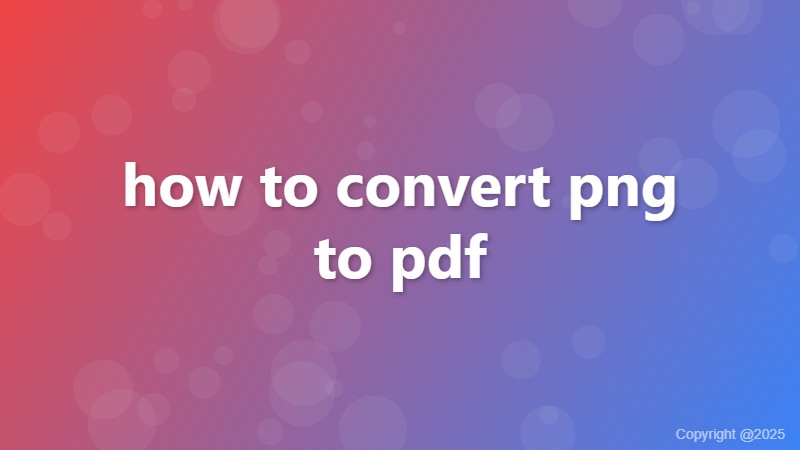 how to convert png to pdf
